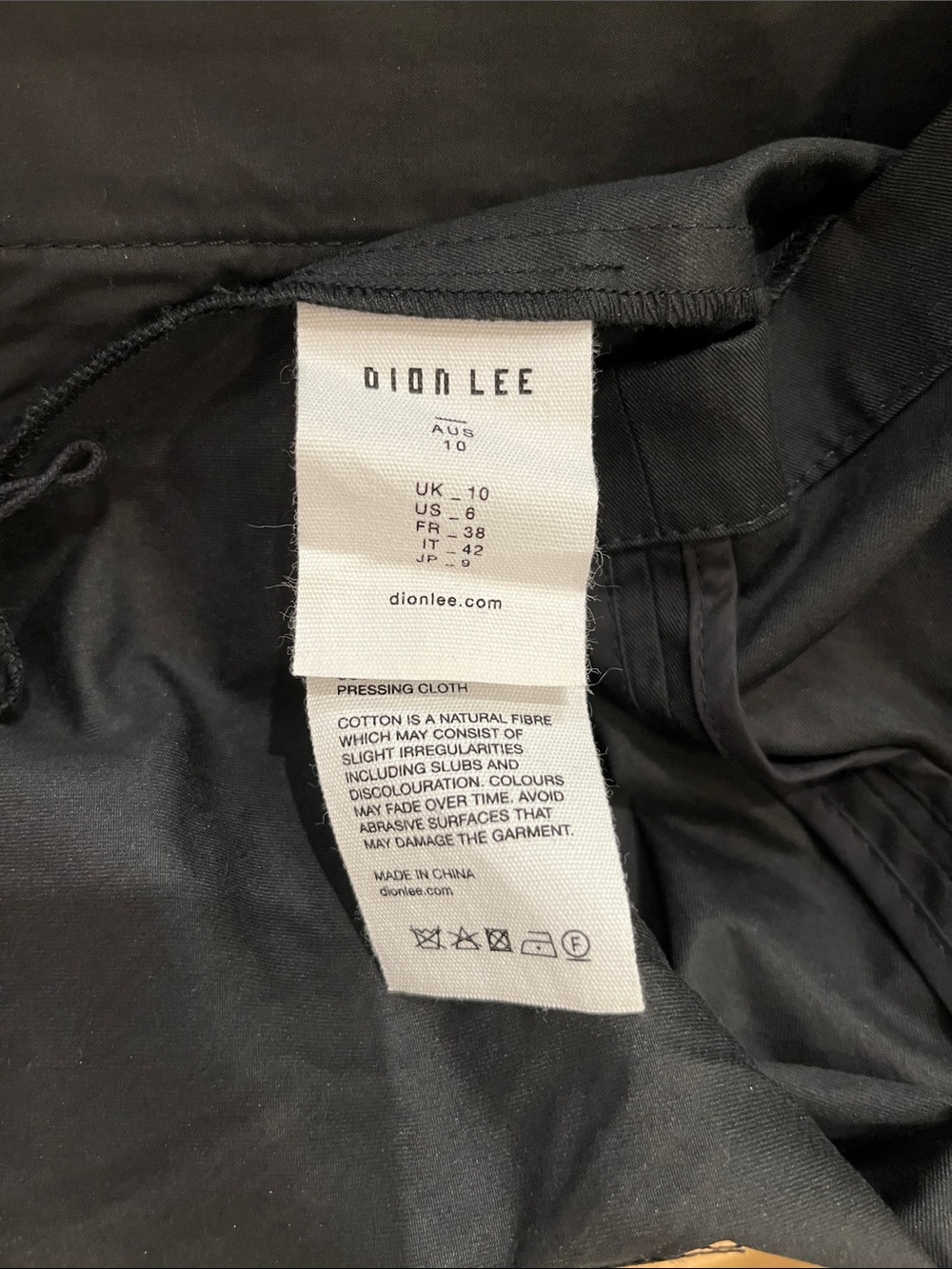 Dion Lee Black Mini Utility Skirt with Pocket and Belt - Picture 8 of 10